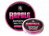 Леска плетеная RAPALA RAPINOVA-X MULTI GAME 150M розовая #0.6/13.9LB/0.12 мм