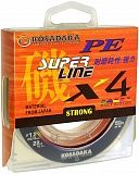 Леска плетен. Kosadaka "SUPER PE X4" 150м, multicolor 0,25мм 16,5кг