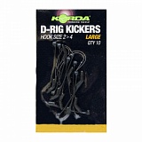 Лентяйка Korda Kickers D-Rig Green Large для крючка №2-4