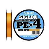 Плетеный шнур Sunline SIGLON PEх4 Orange 150m #2/35lb  0.242mm/15,5kg