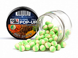 Бойлы POP-UP GBS Hot Spices Острые специи (зеленый/белый) 10мм  56гр