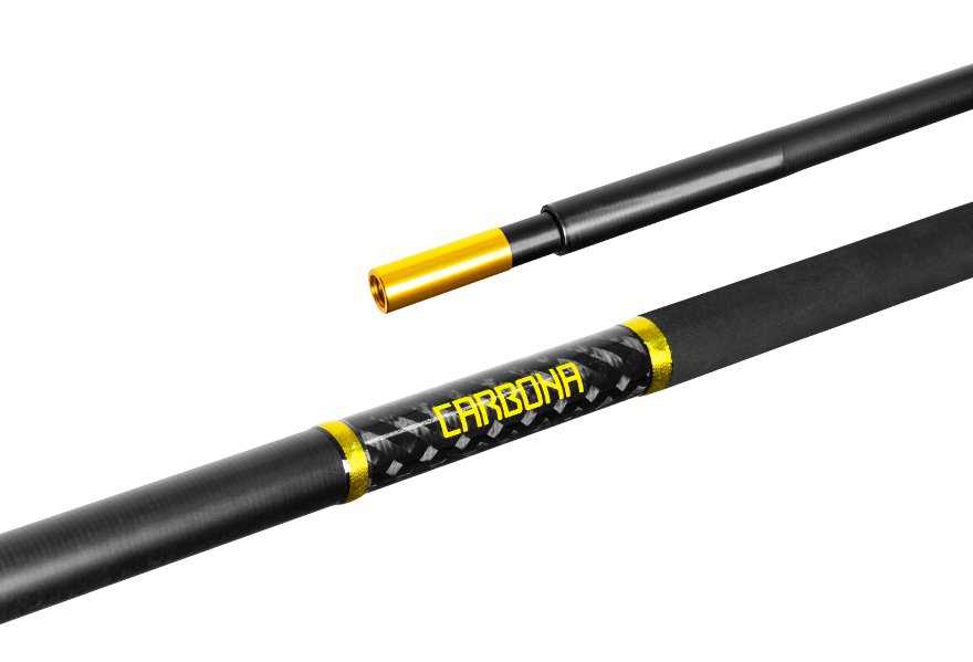 Ручка для подсачека DELPHIN CARBONA Tele Handle / 180cm - 2 parts