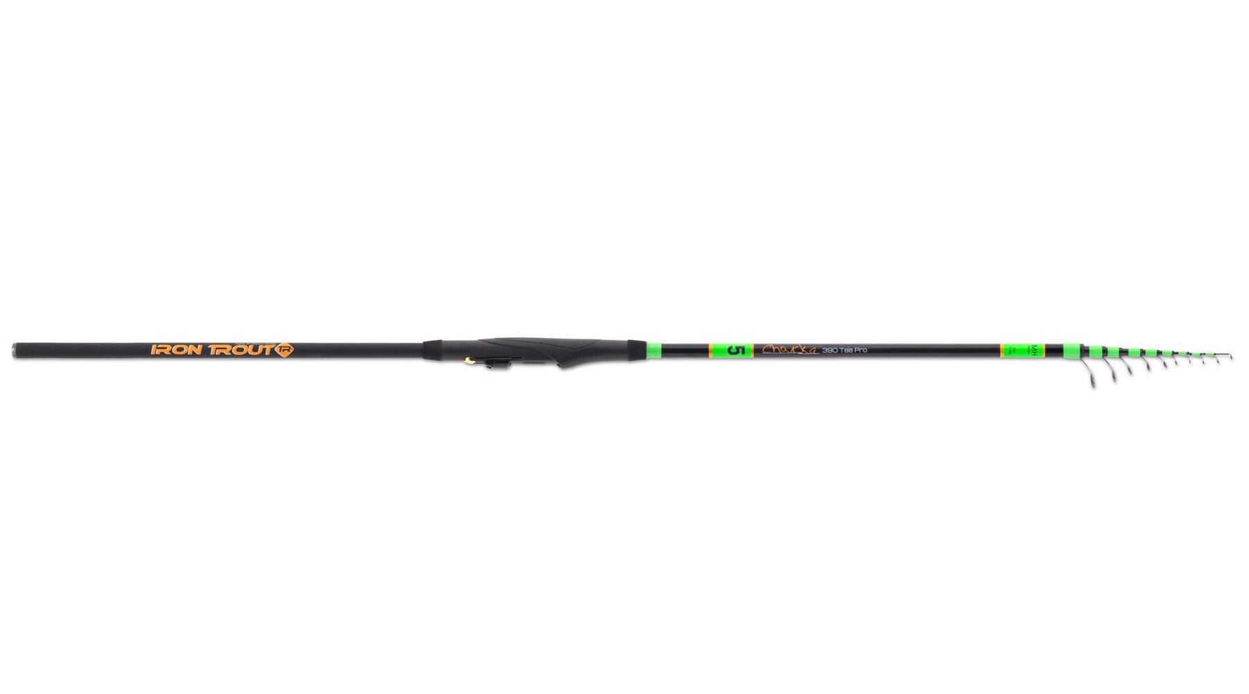 Удилище форелевое телескопическое IRON TROUT CHAKKA Tele Pro - №5 / 3.90m / 9-18g. Фото N2 Удилище форелевое телескопическое IRON TROUT CHAKKA Tele Pro - №5 / 3.90m / 9-18g. Фото N2