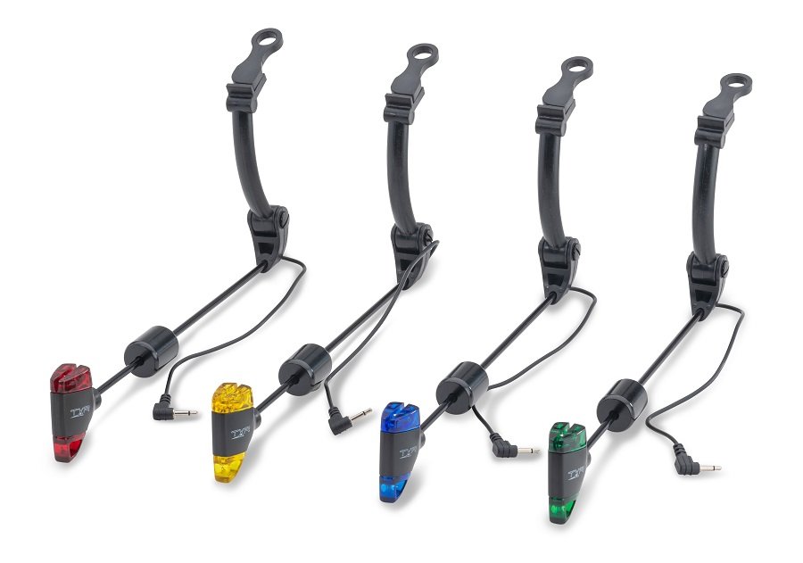 Комплект индикаторов поклевки с подсветкой ANACONDA VIPEX TXR Swing Arm (Red, Green, Blue, Yellow) - 4шт.