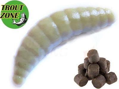 Мягкая приманка Trout Zone Maggot 1.6" 50мм  пеллетс