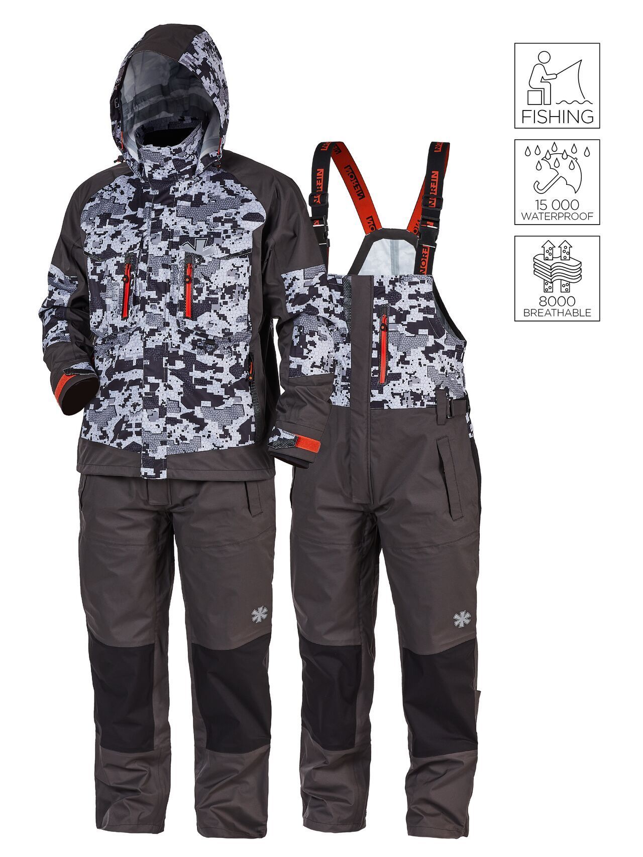 Костюм демисезонный Norfin PRO DRY 3 CAMO р.M Костюм демисезонный Norfin PRO DRY 3 CAMO р.M
