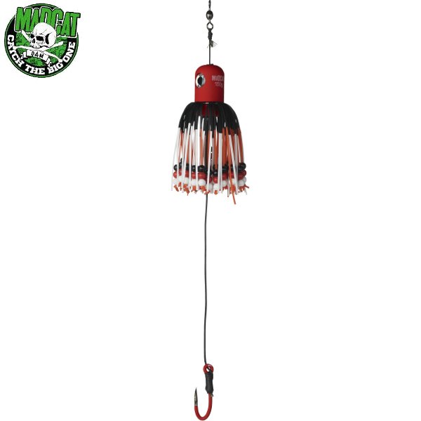 Блесна вертикальная MADCAT® A-STATIC ADJUSTABLE CLONK TEASER Jig Hook - 250g - RED