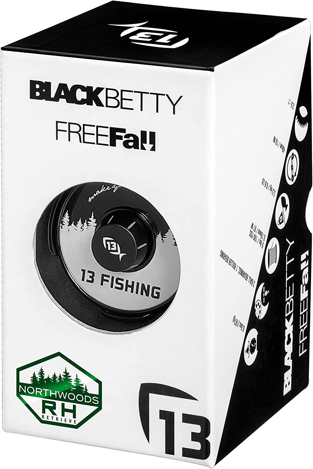 Катушка 13 FISHING FreeFall Carbon - Inline Ice Fishing Reel - Northwoods Edition - RH. Фото N9