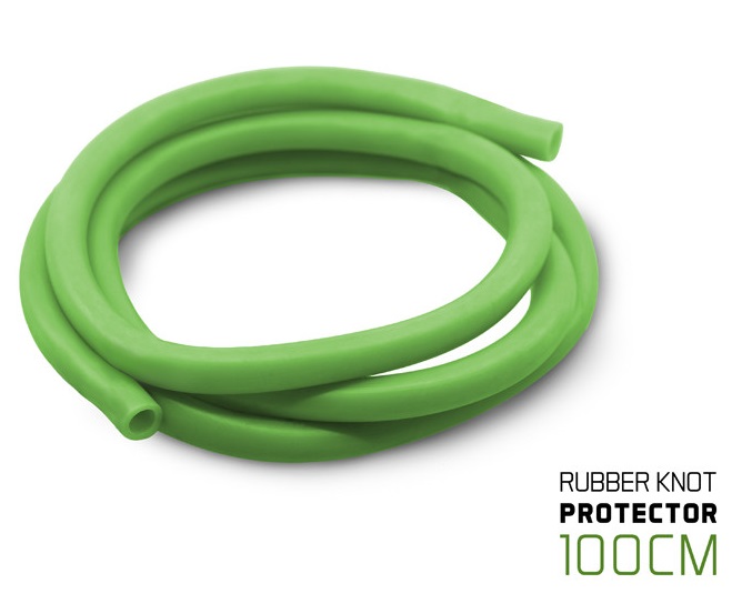 Трубка силиконовая DELPHIN Rubber Knot Protector SAFER / 100cm / 5-8mm / Green