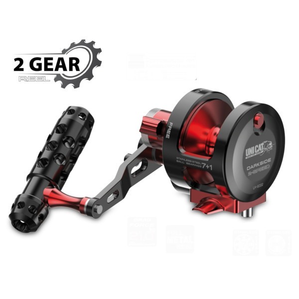 Катушка силовая на сома UNI CAT DARKSIDE 2-Speed LH-6002. Фото N2 Катушка силовая на сома UNI CAT DARKSIDE 2-Speed LH-6002. Фото N2