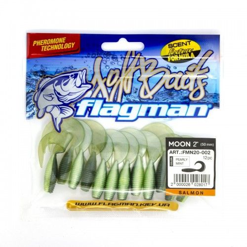 Твистер Flagman Moon 2" Pearly mint