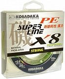 Леска плетен. Kosadaka "SUPER PE X8" 150м, fluo-green 0,40мм  31,16кг