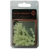 Икринки силиконовые IRON TROUT Fluo Soft Perlen / 5mm - Glow in the Dark - 100шт.