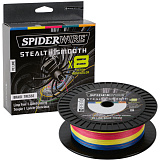 Леска плетеная SPIDER WIRE® STEALTH® SMOOTH X8 PE BRAID - 0.19mm / 600m / 18.0kg - 5x10m MULTI COLOR