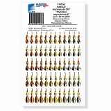 Мормышки паяные двухцв. разм.7 сер.-зол/зол.-сер./медь-зол. 60шт набор