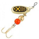 Блесна Mepps COMET BLACK FURY OR FLUO ORANGE №0 2гр