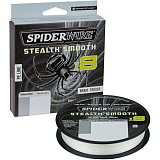 Леска плетеная SPIDER WIRE® STEALTH® SMOOTH X8 PE BRAID - 0.13mm / 300m / 11.2kg - TRANSLUCENT