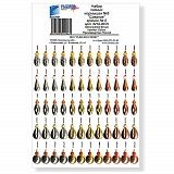 Мормышки паяные СРЕДНИЕ разм. 8 зол.-сер.-медь 60шт набор