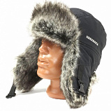 Шапка-ушанка Kosadaka Extreme3 мех шиншилла, черный Шапка-ушанка Kosadaka Extreme3 мех шиншилла, черный