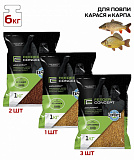 Прикормки FC КАРП-КАРАСЬ 6кг набор