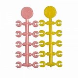 Стопор для бойлов Korda Floss Caps Pink/Yellow