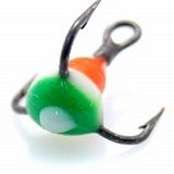 Крючок-Тройник Для Приманок Lucky John С Каплей Цвет. Разм.014/ryb