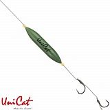 Готовые оснастки на сома UNI CAT CAMOU SUBFLOAT 20g HAIR Rig №6/0+4/0 - 150cm / 105kg