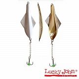Блесна вертикальная зимняя Lucky John GLIDER с цеп. и тр. 10.0г GS блистер