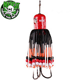 Блесна вертикальная MADCAT® CLONK TEASER THE ORIGINAL Treble Hook №3/0 - 150g - RED