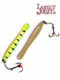 Блесна вертикальная зимняя Lucky John WALLE  с цепочкой и тройником  60мм TIGER блистер