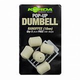 Имитационная приманка KORDA Dumbell Pop-Up Banoffee 16мм