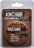 Поводковый материал E-S-P ANCHOR BRAID - Gravel Brown / 10m  15lb