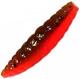 Приманка силиконовая Kosadaka MAGGOT 30мм, банка (10шт), запах сыра, цв.DGR