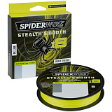 Леска плетеная SPIDER WIRE® STEALTH® SMOOTH X8 PE BRAID - 0.29mm / 300m / 26.4kg - HI VIS YELLOW