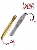 Блесна вертикальная зимняя Lucky John WALLE с цепочкой и тройником  60мм GS блистер