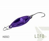 Блесна колеблющаяся Delphin LIFO Spoon / 2,5g - INDIGO