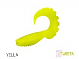 Твистер DELPHIN TWISTA UVs / 10cm / YELLA - 5шт.