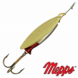 Блесна Mepps AGLIA LONG HEAVY OR/AG/RG Золото/Серебро/Красный №1 8гр.