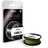 Поводковый материал в оболочке Delphin SIXCOAT / 13m - 25lb(11.4kg) - Grass