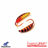 Мормышка вольфрамовая Lucky John БАНАН с петел. и люминофор 025