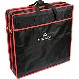 Сумка для перевозки садков Mikado квадратная 2 секции (63 х 17 см.) чёрный-красный