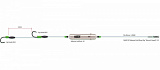 Готовая оснастка на сома MADCAT® ADJUSTA PROFI RIVER RIGS «WORM & SQUID» - M - 180cm - 40g - №8/0 + №8/0