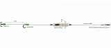 Готовая оснастка на сома  MADCAT® ADJUSTA BASIC RIVER RIGS «LIVE BAIT» S - 160cm - 20g - №1/0 + №6/0