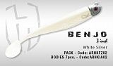 Силиконовая приманка HERAKLES BENJO BODIES 3" 7,5см White / Silver