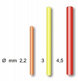 Антенны для поплавков(Ф-3,0)L-50 мм красн,желт,20шт.