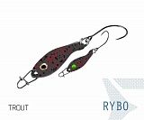 Блесна колеблющаяся Delphin RYBO Spoon / 0,5g - TROUT