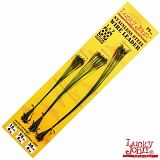 Поводки стал. 1x7 Lucky John SSW оснащ. вертл. и вертл. с застёж. d 0.52мм/12кг/15-23-30см/ набор