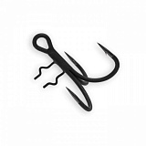 Крючки тройные MADCAT® A-STATIC SHAD T-TREBLE 4X - №2/0 - BLACK - 4шт.