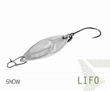 Блесна колеблющаяся Delphin LIFO Spoon / 2,5g - SNOW