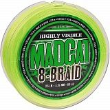 Леска плетеная MADCAT® 8-BRAID / 1.00mm / 200lb / 225m - Fluoro Green